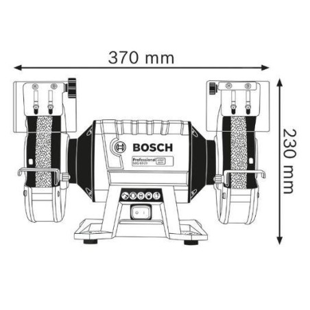 Bosch Outillage - Meuleuse d'établi double disque 600 W 060127A400