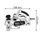 Bosch Outillage - Rabot 850 W, 82 mm 060159A76A