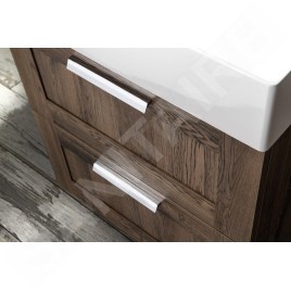 Sapho Amia - Meuble lavabo 590x600x450 mm, 2 tiroirs, chêne Texas AM060-2020