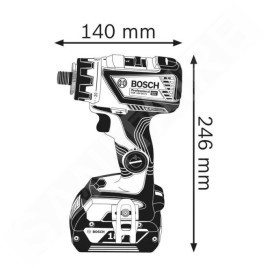 Bosch Outillage - Perceuse-visseuse sans fil 18 V, 2 batteries Li-Ion 5,0 Ah, chargeur 06019G7101