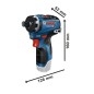 Bosch Outillage - Visseuse 12V, sans batterie ni chargeur 06019J9103