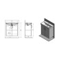 Sapho Theia - Meuble lavabo 660x700x350 mm, 2 portes, blanc TH072-3030
