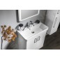 Sapho Theia - Meuble lavabo 660x700x350 mm, 2 portes, blanc TH072-3030