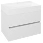 Sapho Odetta - Meuble-vasque, 670x500x435 mm, 2 tiroirs, blanc brillant DT070-3030 Sapho Odetta - Meuble-vasque, 670x500x435 mm, 2 tiroirs, blanc brillant DT070-3030