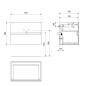 Sapho Odetta - Meuble-vasque, 670x500x435 mm, 2 tiroirs, blanc brillant DT070-3030 Sapho Odetta - Meuble-vasque, 670x500x435 mm, 2 tiroirs, blanc brillant DT070-3030