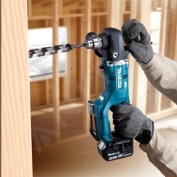 Makita Outillage - Perceuse d'angle sans fil 18V, 2 batteries 5,0 Ah, chargeur DDA450RTE