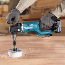 Makita Outillage - Perceuse d'angle sans fil 18V, 2 batteries 5,0 Ah, chargeur DDA450RTE