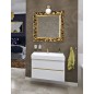 Sapho Odetta - Meuble-vasque, 670x500x435 mm, 2 tiroirs, blanc brillant DT070-3030 Sapho Odetta - Meuble-vasque, 670x500x435 mm, 2 tiroirs, blanc brillant DT070-3030