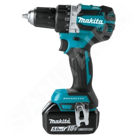 Makita Outillage - Perceuse-visseuse sans fil 18 V, 2 batteries 5,0 Ah, chargeur DDF484RTE