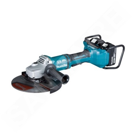 Makita Outillage - Meuleuse d'angle sans fil 18V 230 mm, 2 batteries 5,0 Ah, chargeur DGA900PT2