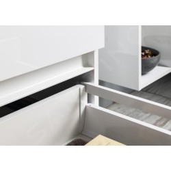 Sapho Odetta - Meuble-vasque, 670x500x435 mm, 2 tiroirs, blanc brillant DT070-3030