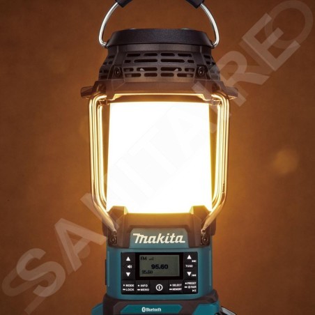 Makita Accessoires - Radio de chantier sans fil sans fil 18V avec lampe 310 lm, Bluetooth, sans batterie ni chargeur DMR056
