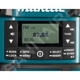 Makita Accessoires - Radio de chantier sans fil sans fil 18V avec lampe 310 lm, Bluetooth, sans batterie ni chargeur DMR056