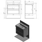 Sapho Nirona - Meuble-vasque, 670x515x430 mm, blanc NR070-3030 Sapho Nirona - Meuble-vasque, 670x515x430 mm, blanc NR070-3030