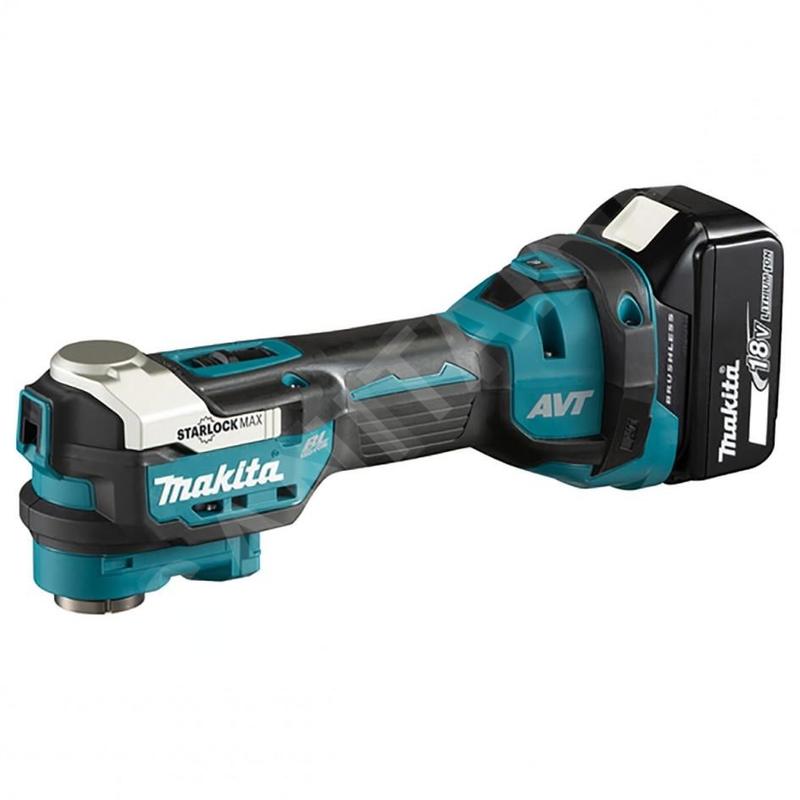 Makita Outillage - Ponceuse multi-fonction oscillante sans fil 18V, 2 batteries 3,0 Ah, chargeur DTM52RFJX1