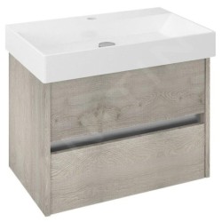 Sapho Nirona - Meuble-vasque, 670x515x430 mm, chêne Mocca NR070-1212