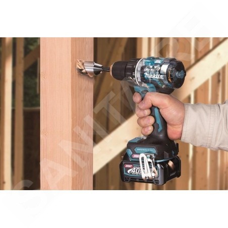 Makita Outillage - Perceuse-visseuse à percussion sans fil 40V, 2 batteries 2,0 Ah, chargeur HP002GA201