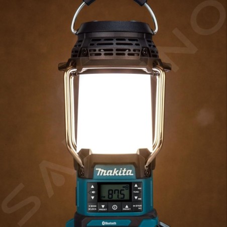 Makita Accessoires - Radio de chantier sans fil 40V AKU avec lampe 310 lm, Bluetooth, sans batterie ni chargeur MR010GZ