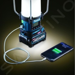 Makita Accessoires - Radio de chantier sans fil 40V AKU avec lampe 310 lm, Bluetooth, sans batterie ni chargeur MR010GZ