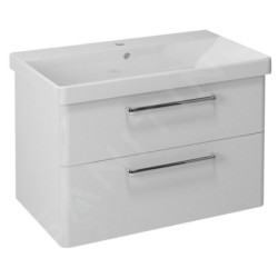 Sapho Theia - Meuble lavabo 756x500x442 mm, 2 tiroirs, blanc TH080-3030