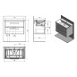 Sapho Theia - Meuble lavabo 756x500x442 mm, 2 tiroirs, blanc TH080-3030 Sapho Theia - Meuble lavabo 756x500x442 mm, 2 tiroirs, blanc TH080-3030