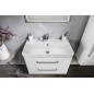 Sapho Theia - Meuble lavabo 756x500x442 mm, 2 tiroirs, blanc TH080-3030 Sapho Theia - Meuble lavabo 756x500x442 mm, 2 tiroirs, blanc TH080-3030