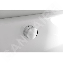 Polysan Accessoires - Garniture de vidage et de trop-plein pour baignoire, avec alimentation, longueur 775 mm, chrome 71685