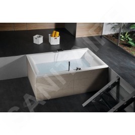 Polysan Baignoires - Baignoire DUPLA, 1800 x 1200 x 540 mm, avec construction, blanc 13711