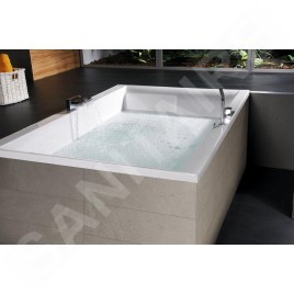 Polysan Baignoires - Baignoire DUPLA, 1800 x 1200 x 540 mm, avec construction, blanc 13711