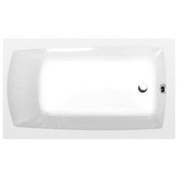 Polysan Baignoires - Baignoire rectangulaire Lily, 1300 x 700 x 390 mm, blanc 77511
