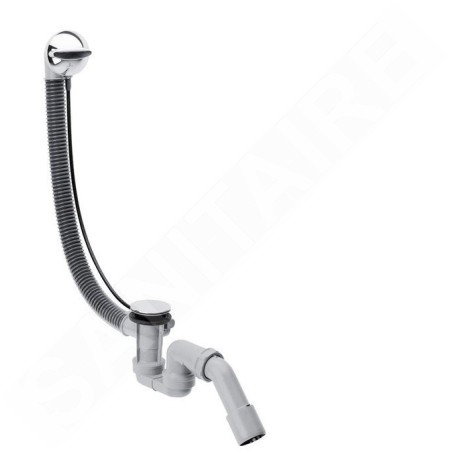 Hansgrohe Flexaplus - Set complet avec vidange et déversoir pour baignoires ordinaires, chrome 58142000