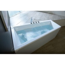 Polysan Baignoires - Baignoire asymétrique Andra L, 1800 x 900 x 450 mm, blanc 72872
