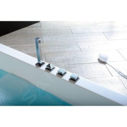 Polysan Baignoires - Baignoire asymétrique Andra L, 1800 x 900 x 450 mm, blanc 72872