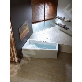 Polysan Baignoires - Baignoire asymétrique Andra R, 1800 x 900 x 450 mm, blanc 78771