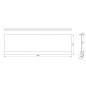 Polysan Couvert - Panneau frontal 180, 180 x 52 cm, blanc 72847 Polysan Couvert - Panneau frontal 180, 180 x 52 cm, blanc 72847