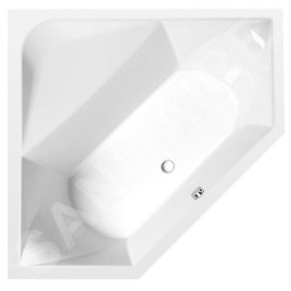 Polysan Baignoires - Baignoire d´angle FLOSS 1450 x 1450 x 500 mm, blanc 98611