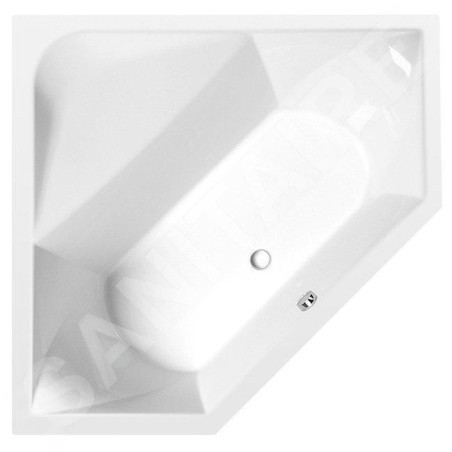 Polysan Baignoires - Baignoire d´angle FLOSS 1450 x 1450 x 500 mm, blanc 98611