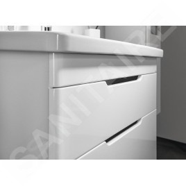 Sapho Ella - Meuble-vasque 765x500x430 cm, 2 tiroirs, blanc EL080-3030