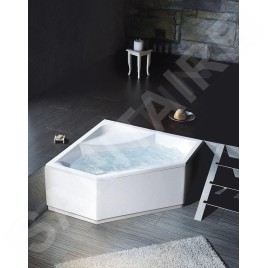 Polysan Baignoires - Baignoire d´angle FLOSS 1450 x 1450 x 500 mm, blanc 98611