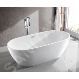 Aqualine Baignoires - Baignoire autoportante, 1800x800 mm, blanc E1880
