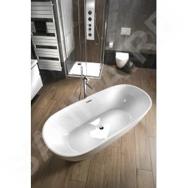 Aqualine Baignoires - Baignoire autoportante, 1800x800 mm, blanc E1880