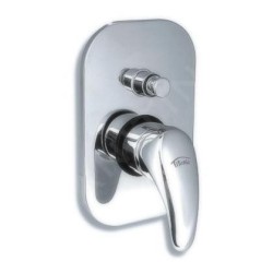 Novaservis Titania Lux - Robinetterie de baignoire encastrée, avec inverseur pour 2 sorties, chrome 91050R,0