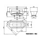 Kaldewei Ambiente - Baignoire Vaio Duo 6 952, 2100x800 mm, avec trous pour les poignées, effet Perl, blanc 233210113001 Kaldewei Ambiente - Baignoire Vaio Duo 6 952, 2100x800 mm, avec trous pour les poignées, effet Perl, blanc 233210113001