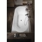 Aqualine Baignoires - Baignoire d'angle Tibera, 1700x800 mm, droit, blanc E1015 Aqualine Baignoires - Baignoire d'angle Tibera, 1700x800 mm, droit, blanc E1015