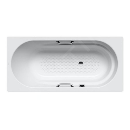 Kaldewei Ambiente - Baignoire Vaio Star 961, 1700x800 mm, antidérapante sur toute la largeur, trous pour poignées, blanc