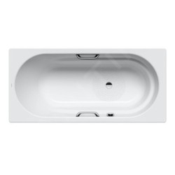 Kaldewei Ambiente - Baignoire Vaio Star 961, 1700x800 mm, effet perl, antidérapant, trous pour poignées, blanc 234130003001