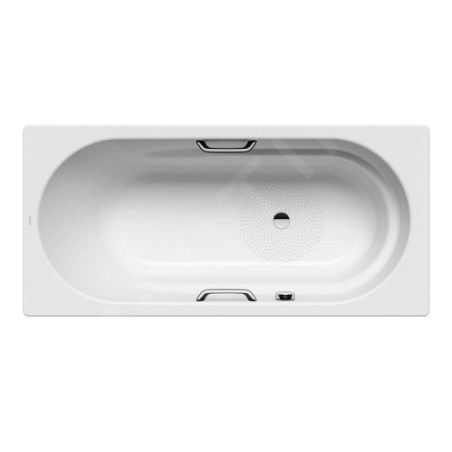 Kaldewei Ambiente - Baignoire Vaio Star 961, 1700x800 mm, effet perl, antidérapant, trous pour poignées, blanc 234130003001