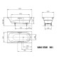 Kaldewei Ambiente - Baignoire Vaio Star 961, 1700x800 mm, avec trous pour poignées, blanc 234100010001 Kaldewei Ambiente - Baignoire Vaio Star 961, 1700x800 mm, avec trous pour poignées, blanc 234100010001