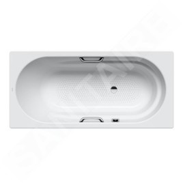 Kaldewei Ambiente - Baignoire Vaio Star 961, 1700x800 mm, effet Perl, antidérapant sur toute la largeur, trous pour poignées,