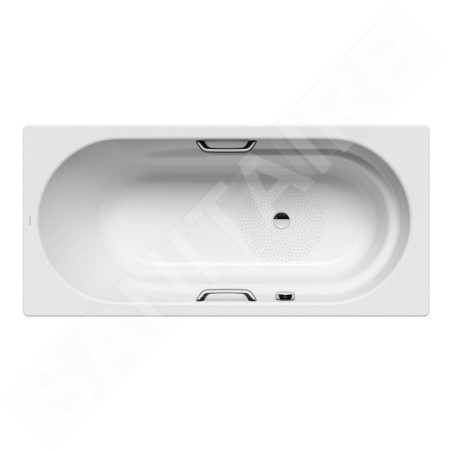 Kaldewei Ambiente - Baignoire Vaio Star 961, 1700x800 mm, antidérapante, trous pour poignées, blanche 234130000001